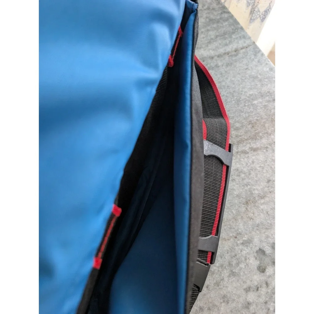 Sakar Camera Camcorder Bag Black Red Handle or Shoulder Strap Dual Zip Closure